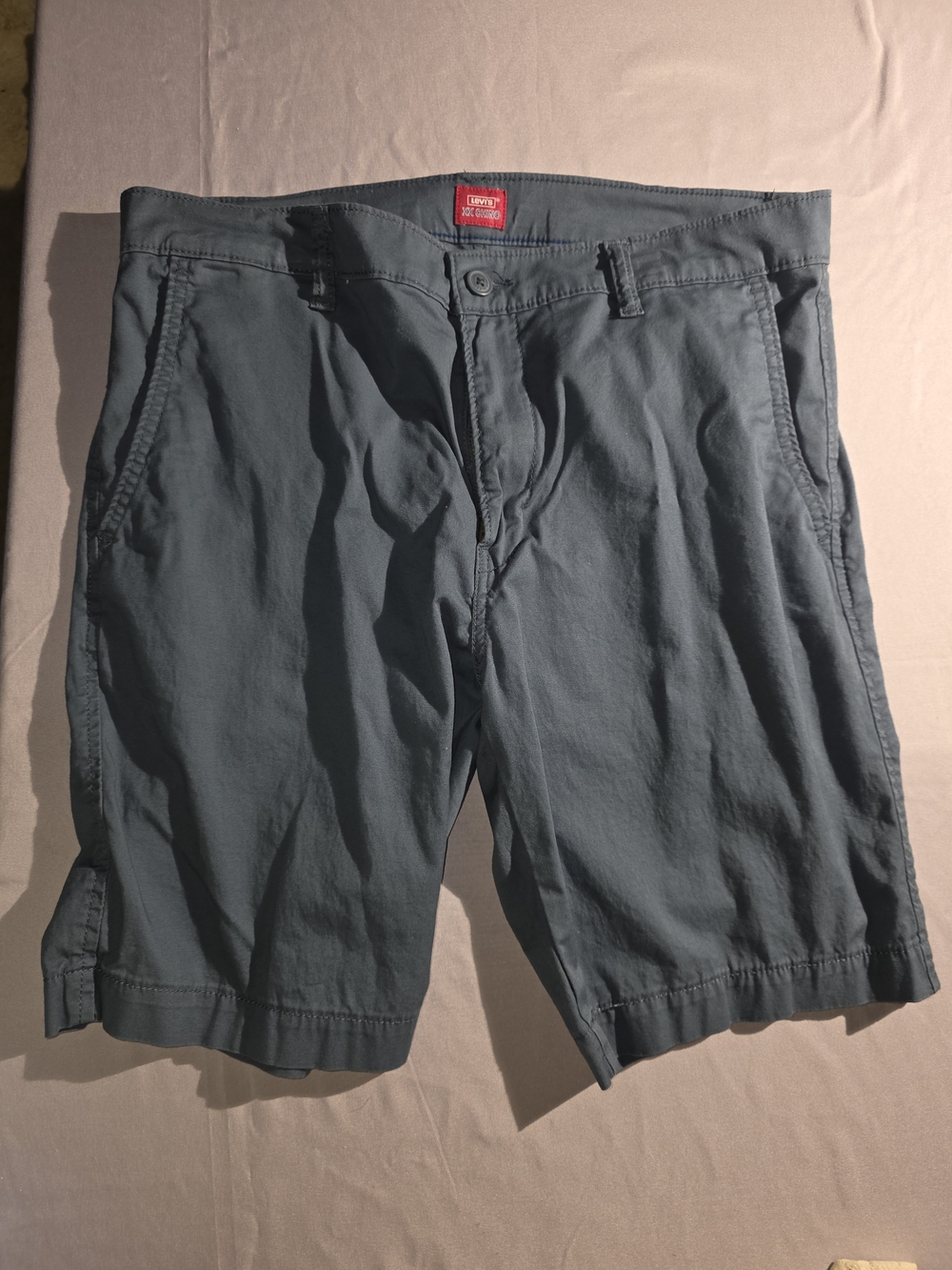 Levi's Men's Slate Blue Athletic Khaki Shorts 9" Inseam